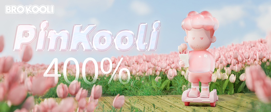 BRO KOOLI 400%“炫酷出行”粉色特别版-PINKOOLI